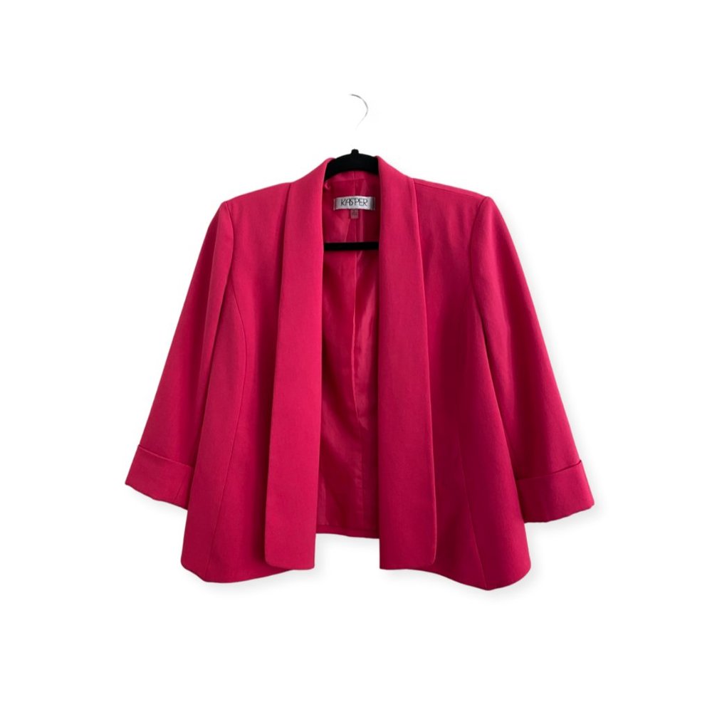 Bright Pink Crop Blazer
